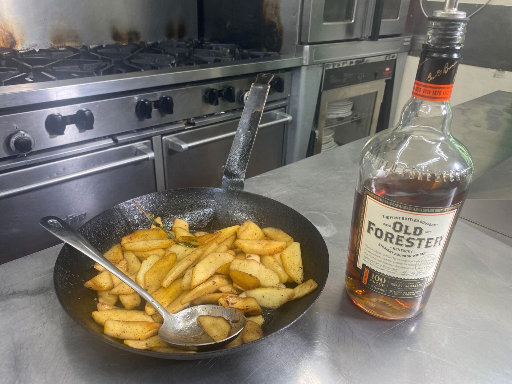 Bourbon and apples
